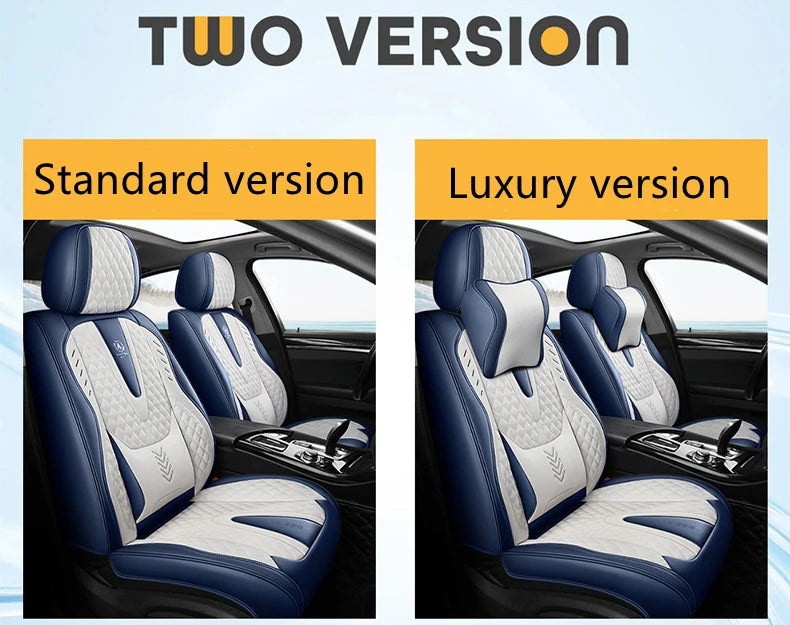Universal Car Seat Covers  Full Covered Durable Leather Seat Cushion for 90% Sedan SUV 8 Colors Set Include Front and Rear Cover