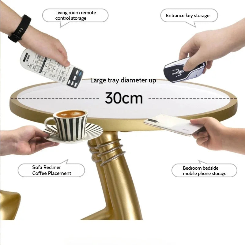 Restaurant Living Room Coffee Tables Corner Low Luxury Modern Coffee Tables Sofa Side Gold Resin Stolik Kawowy Home Furniture