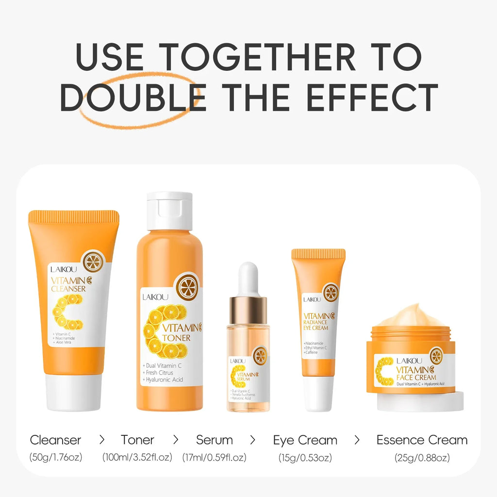 Vitamin C Brightening Skincare Set 5pcs
