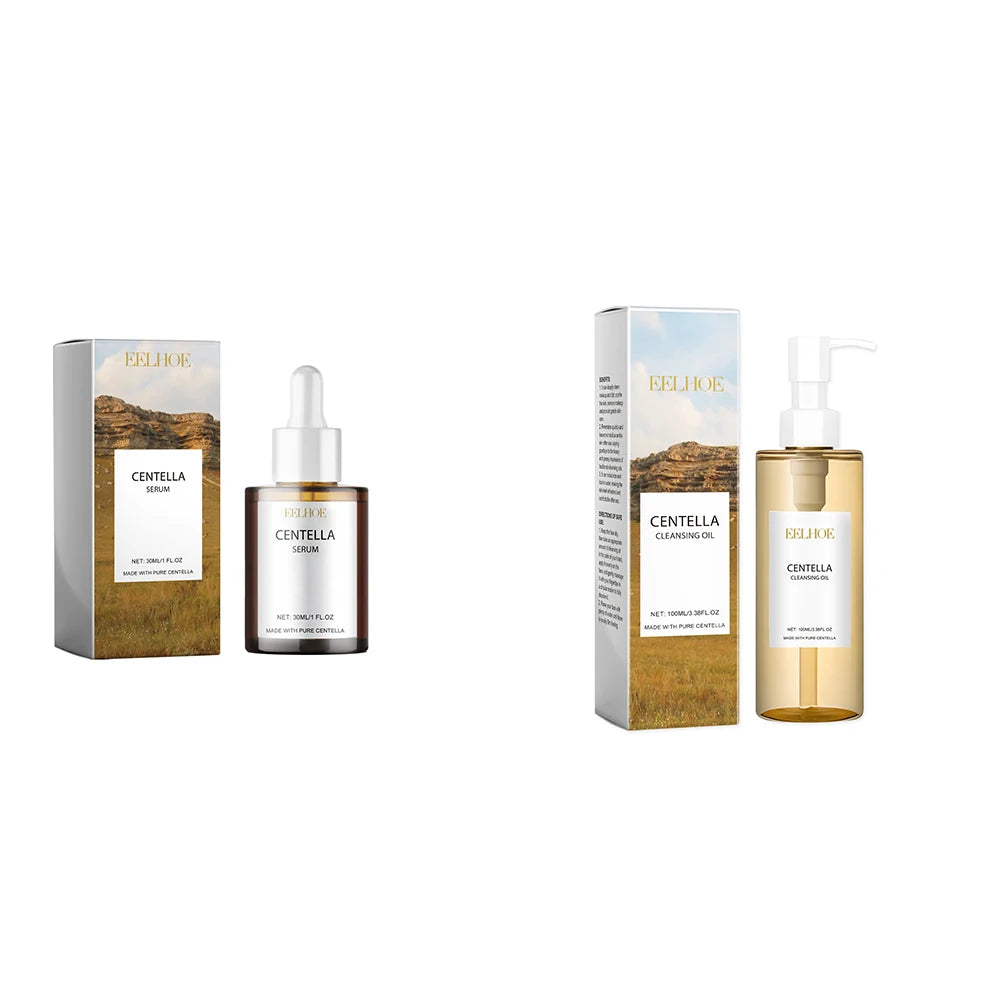 Centella Asiatica Skincare Set: Gentle Cleansing, Moisturizing & Brightening for Long-Lasting Hydrated, Smooth Skin