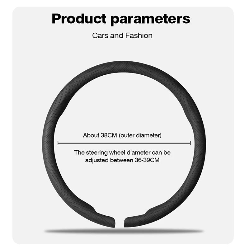 Steering Wheel Cover for Volkswagen – Golf 7, Touran, Polo, Jetta, Passat B8, Tiguan
