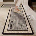 Kitchen long non-slip floor mats diatom mud printed absorbent mats restaurant soft mats bathroom mats entrance mats