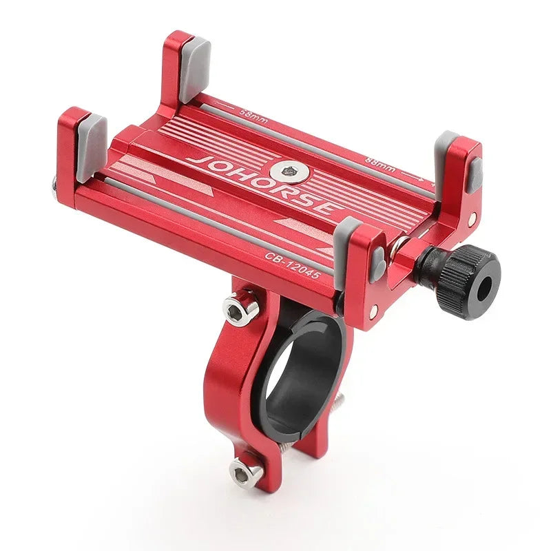 Soporte de teléfono para motocicleta, bicicleta eléctrica, teléfono inteligente, aleación de aluminio CNC, soporte de cuatro garras para bicicleta