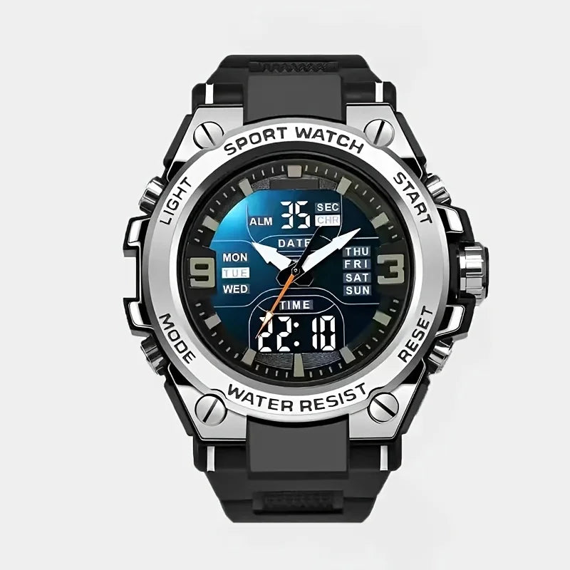 Men's Digital Sports Watch with Alarm, Date and Alloy Case for Outdoor Activities