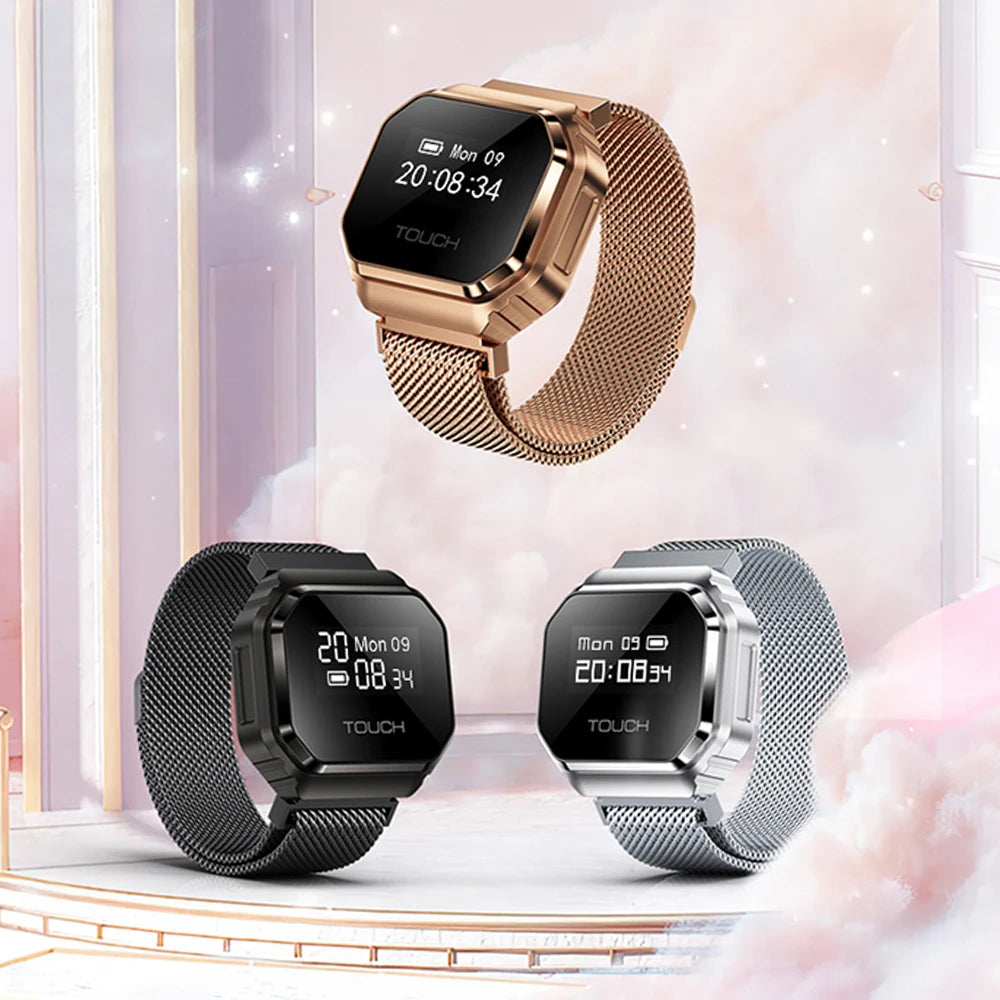 2026 New Smart Watch Ring 0.49" OLED Screen, Heart Rate Blood Oxygen Sleep Health Monitoring, 5ATM Waterproof, Multiple Sport