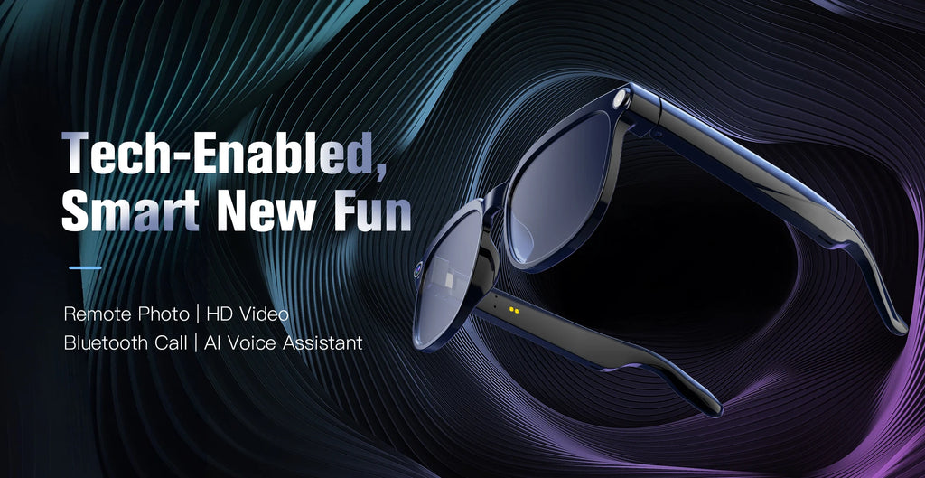 2026 New Smart AI Glasses with 8MP HD Camera 1080P Video Recording ChatGPT Integration Bluetooth Eyewear Business Travel Glasses