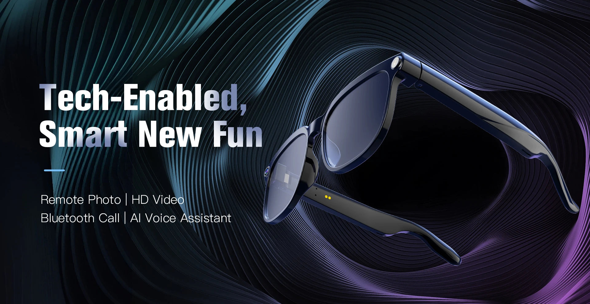 2026 New Smart AI Glasses with 8MP HD Camera 1080P Video Recording ChatGPT Integration Bluetooth Eyewear Business Travel Glasses
