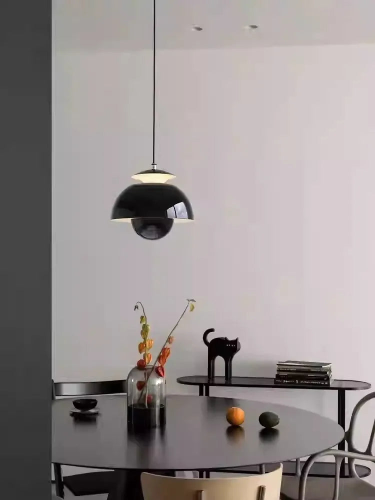Nordic Semicircle Pendant Light – Modern Hanging Lamp for Living Room & Bedroom