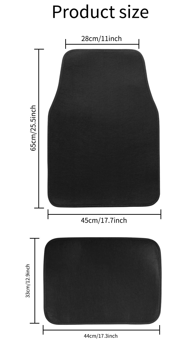 Car Floor Mat,Front & Rear Automotive Carpet Floor Mats Universal Fit for Suvs,Sedans,Vans