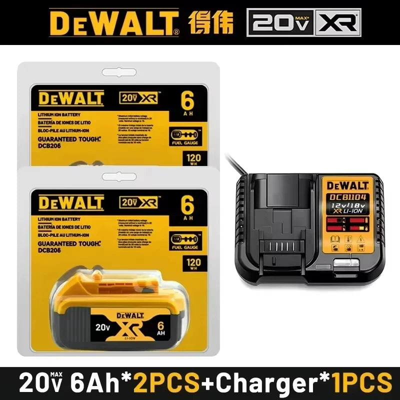 DeWalt 18V/20V 6Ah MAX FlexVolt Battery with Charger Protection — DCB606/DCB205/DCB206