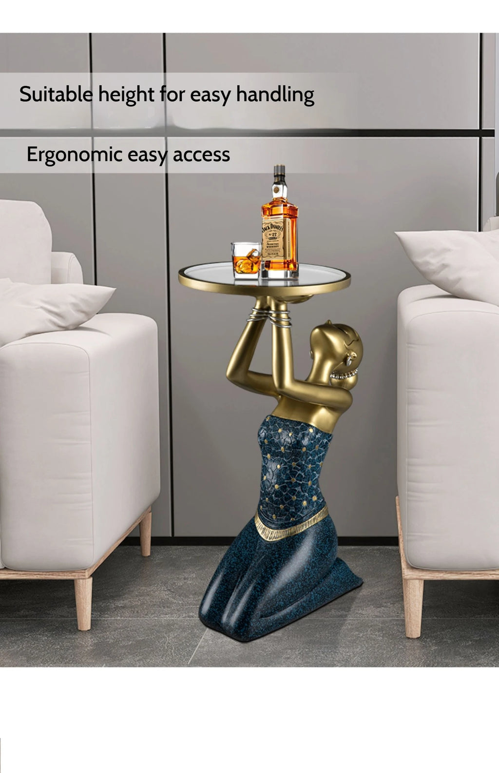 Restaurant Living Room Coffee Tables Corner Low Luxury Modern Coffee Tables Sofa Side Gold Resin Stolik Kawowy Home Furniture