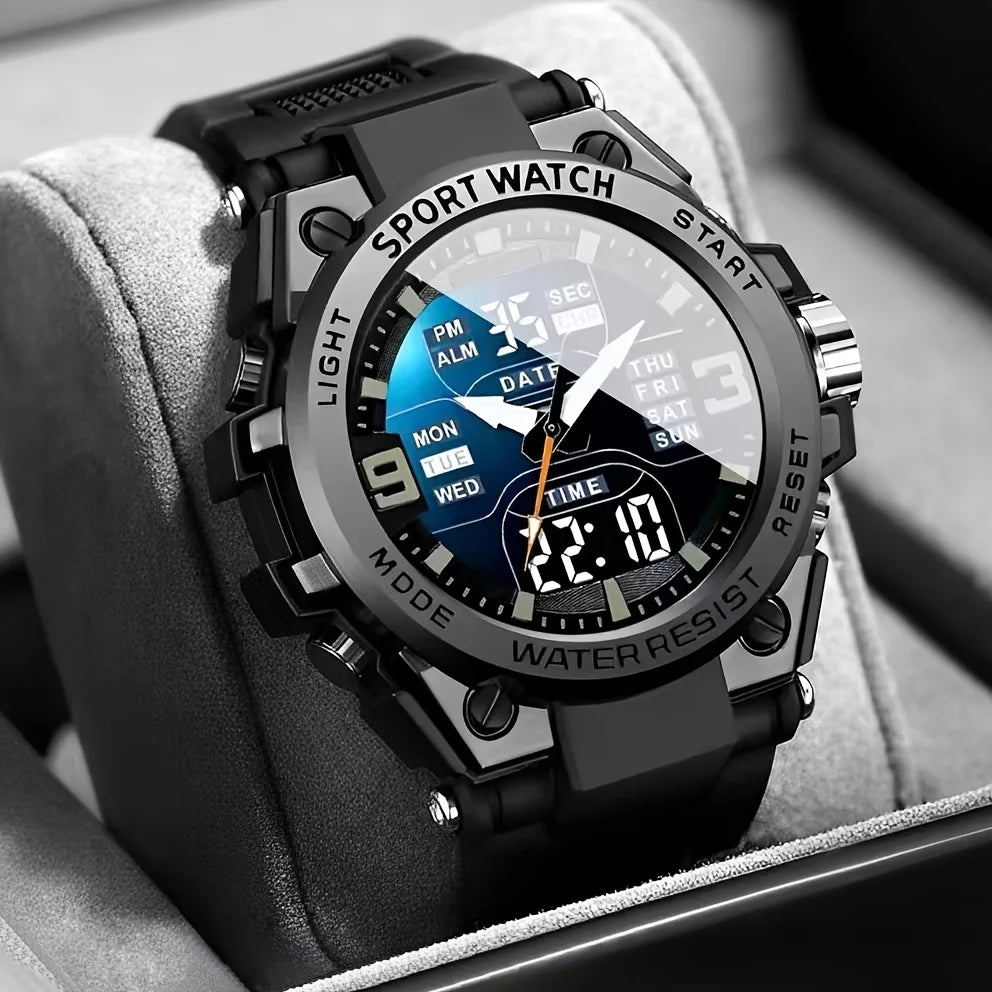 Men's Digital Sports Watch with Alarm, Date and Alloy Case for Outdoor Activities