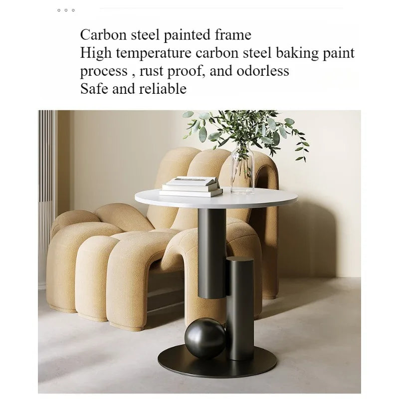Light Luxury Sofa Side Table – Modern Living Room Coffee Table