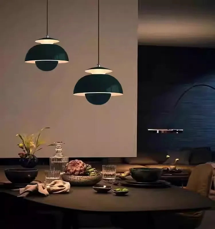 Nordic Semicircle Pendant Light – Modern Hanging Lamp for Living Room & Bedroom