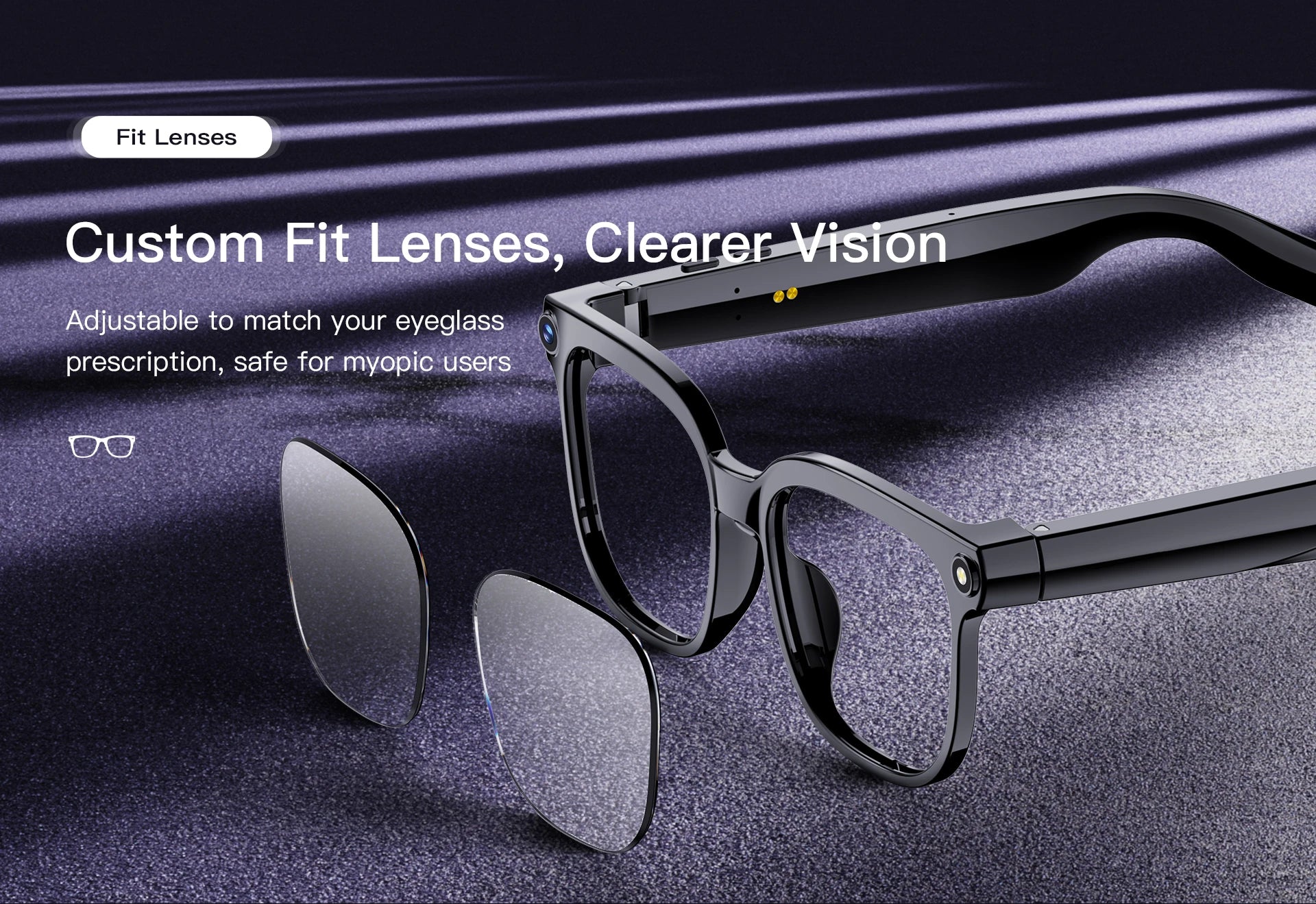 2026 New Smart AI Glasses with 8MP HD Camera 1080P Video Recording ChatGPT Integration Bluetooth Eyewear Business Travel Glasses