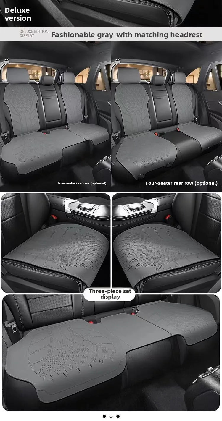 High Quality Suede Cover Universal High-end Car Seat Cover Breathable Seat Anti-slip Luxury Car Protection Thin Suede Seat Cover
