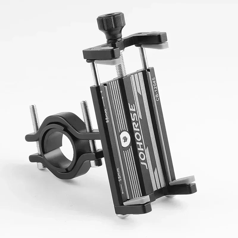 Soporte de teléfono para motocicleta, bicicleta eléctrica, teléfono inteligente, aleación de aluminio CNC, soporte de cuatro garras para bicicleta