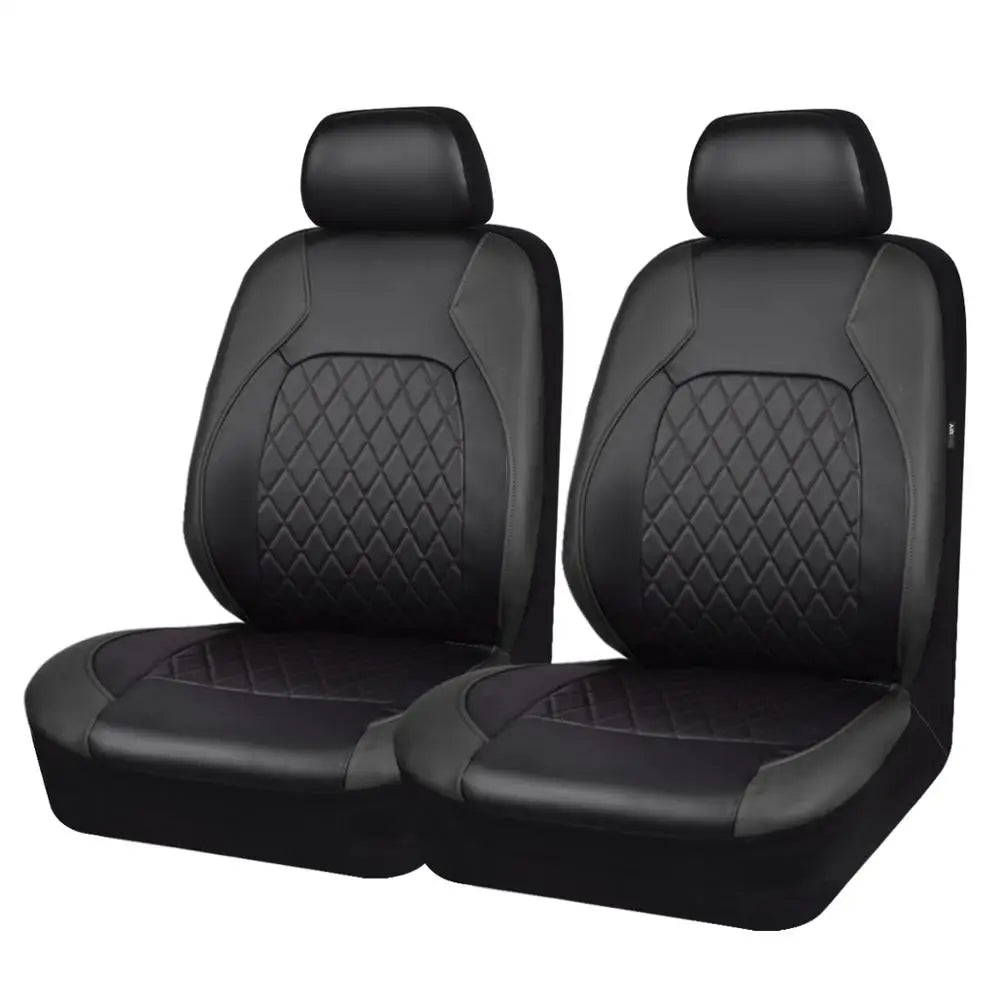 SEAMETAL Full-Surrouded Car Seat Cover Breathable Leatherette Seat Cushion Anti Scratch Seat Protector Cover for Sedan Suv Truck