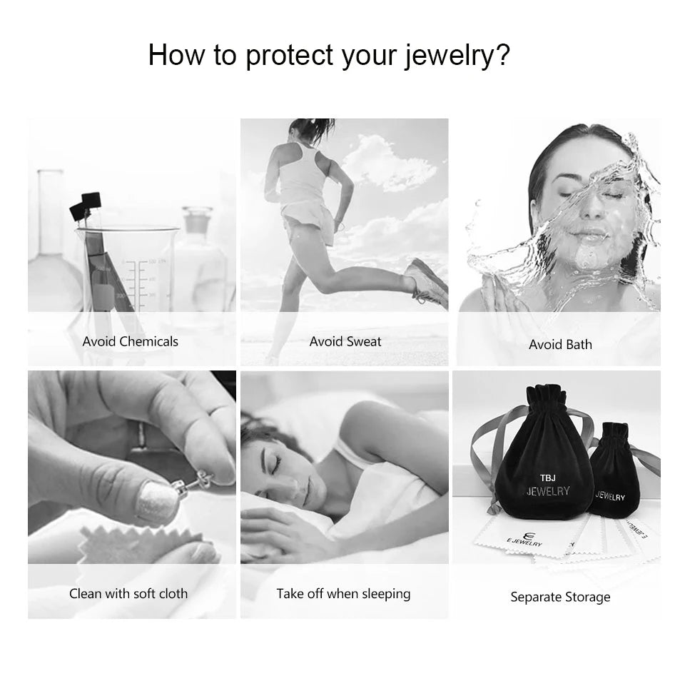925 silver ring earrings pendant necklace natural sky blue Topaz real gemstone fine jewelry set for women's Daily and party wear