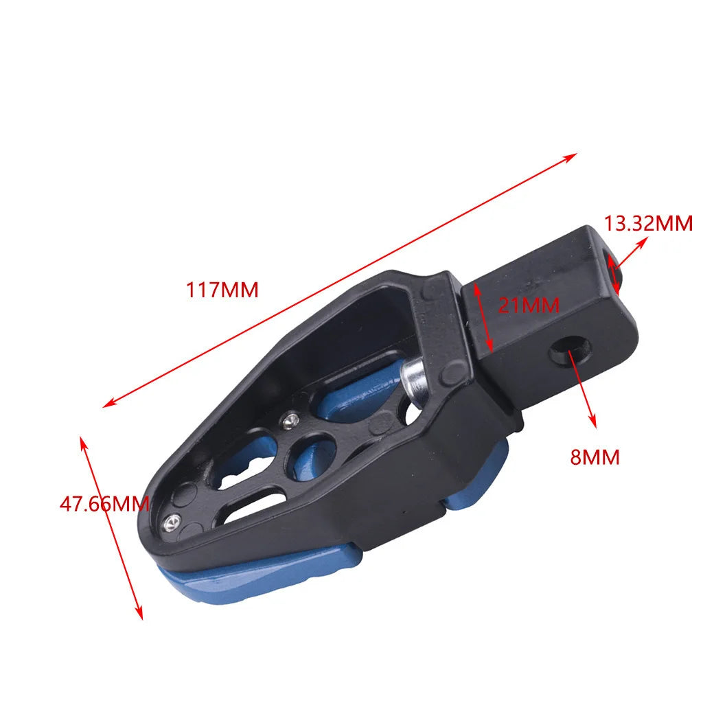 Accesorios para modificación de motocicletas: pedal de pie de aleación de aluminio, pedal trasero, pedal antideslizante