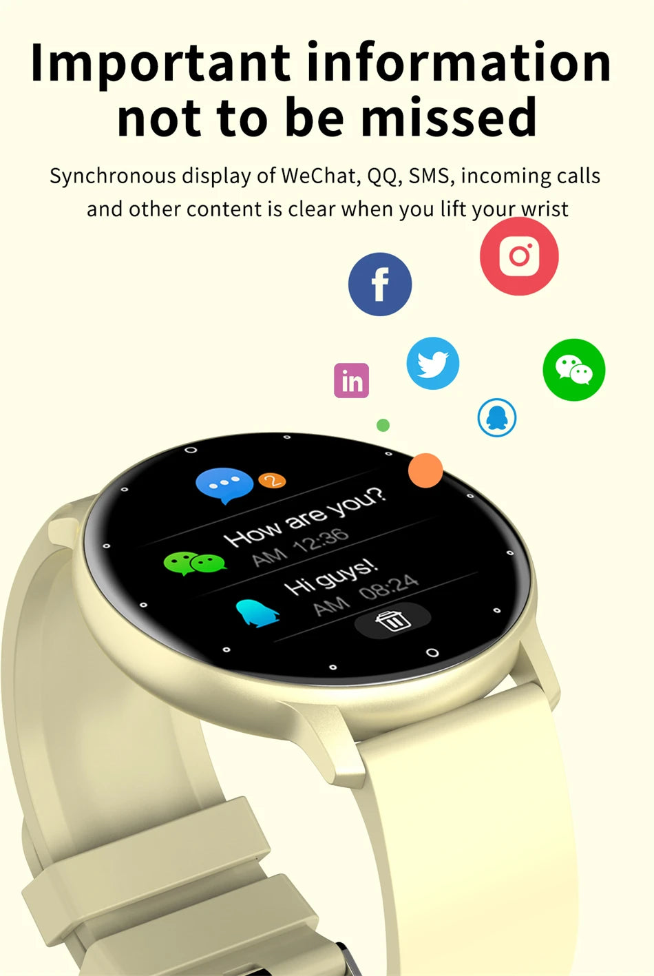 LIGE Smartwatch for Women & Men – Bluetooth Calls and Fitness Tracking