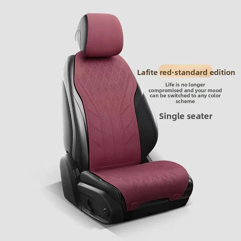 High Quality Suede Cover Universal High-end Car Seat Cover Breathable Seat Anti-slip Luxury Car Protection Thin Suede Seat Cover