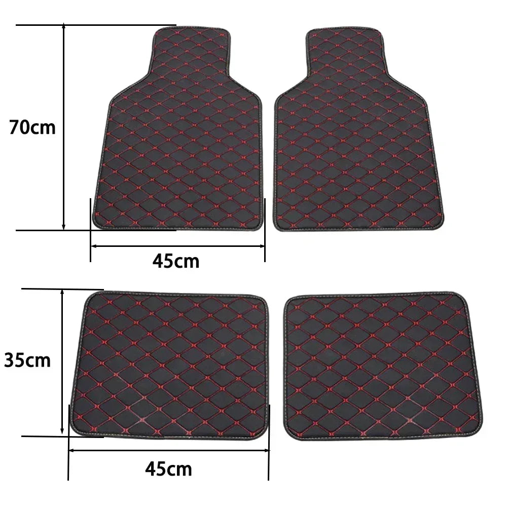 Universal Car Floor Mats 4pcs – Multi-Colour