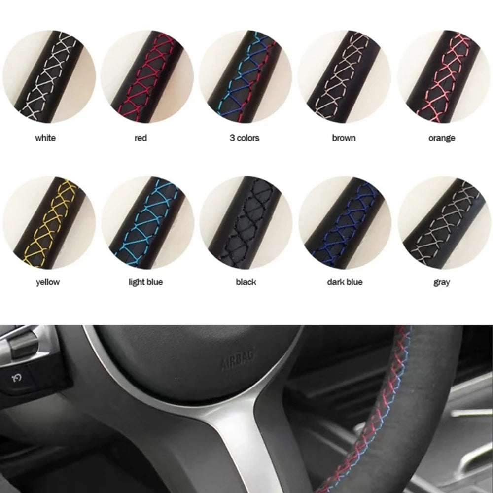 DIY Steering Wheel Cover Braid – Suede Leather for Volvo XC60 S60 V40 V60 S40