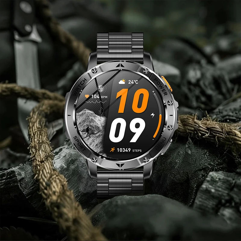 1.7-Inch IPS Smartwatch with Bluetooth Calls, SOS & 120+ Sports Modes