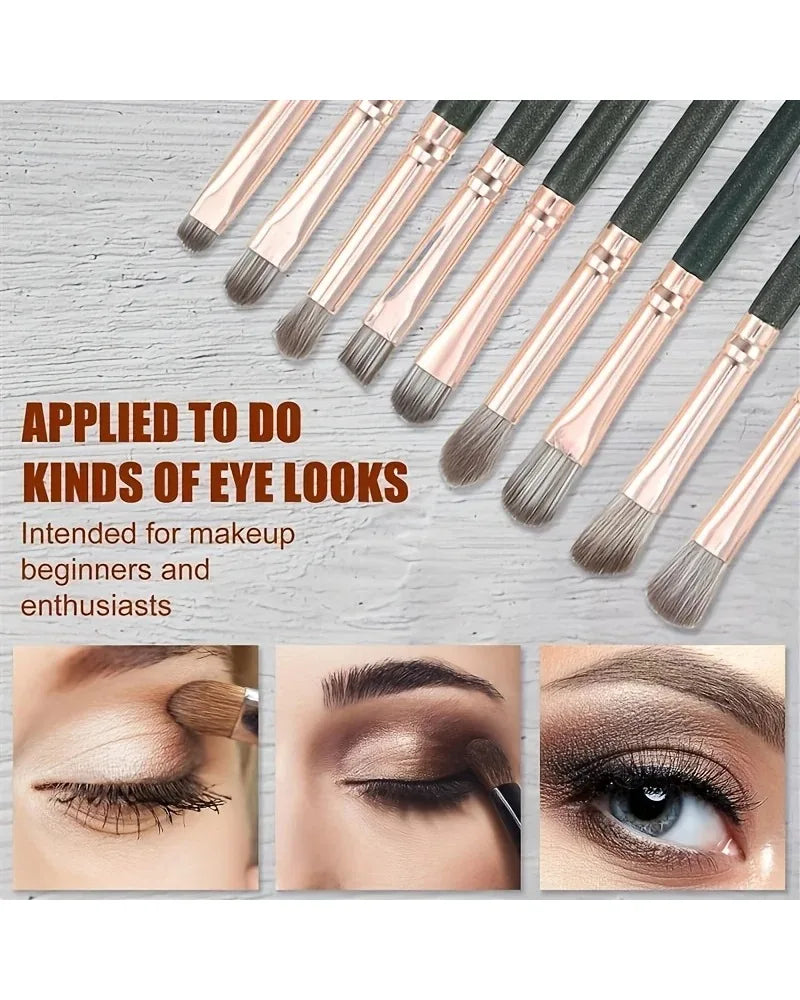 Luxury 14-Piece Makeup Brush Set Professional Full Face & Eye Detail Brushes Super Soft for Foundation Blush Application