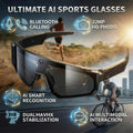 2026 New Smart Glasses Men 800W HD Photo Video Bluetooth Call Translation Anti Glare Running Baseball Sunglasses Cycling Glasses