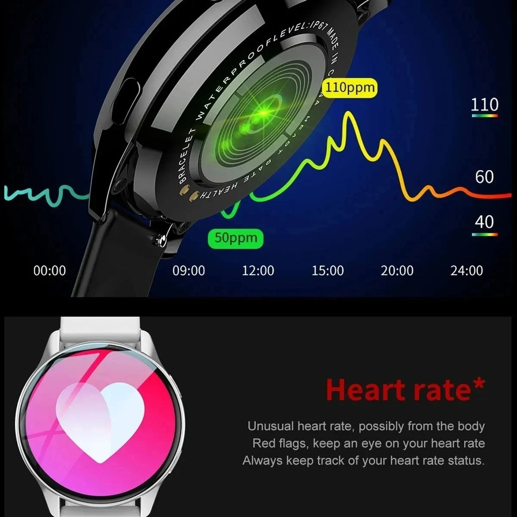 LIGE New Smart Watch 2025 Wireless Charging Smartwatch – Bluetooth Calls, Custom Watch Face, Fitness Bracelet