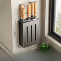 Kitchen Knife Holder Knife Storage Rack No Punching Wall-mounted Storage Box Knife Storage Box Household Knife Storage Seat