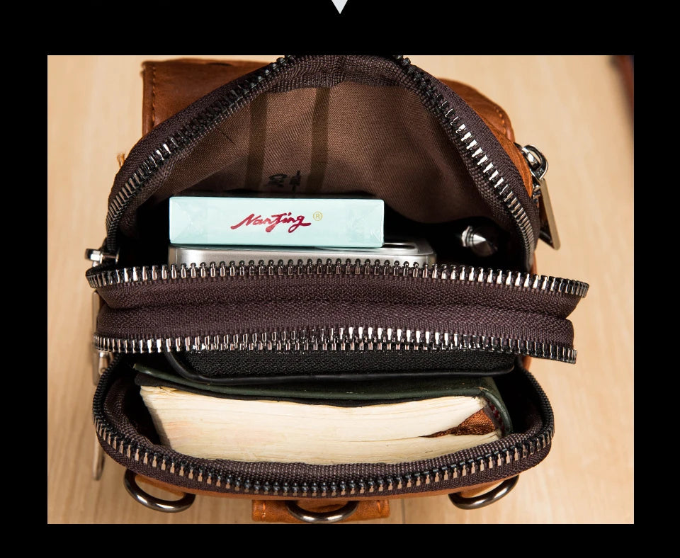 JEEP BULUO Small Multi-function Sling Crossbody Bag Brand Men Shoulder Bag Legs Waist Bag For Man New Fashion Casual Cool Mini