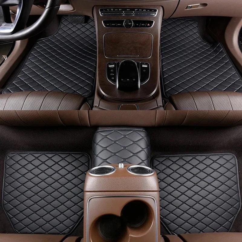 Car Floor Mats 5pcs – PU Leather Waterproof Full Set