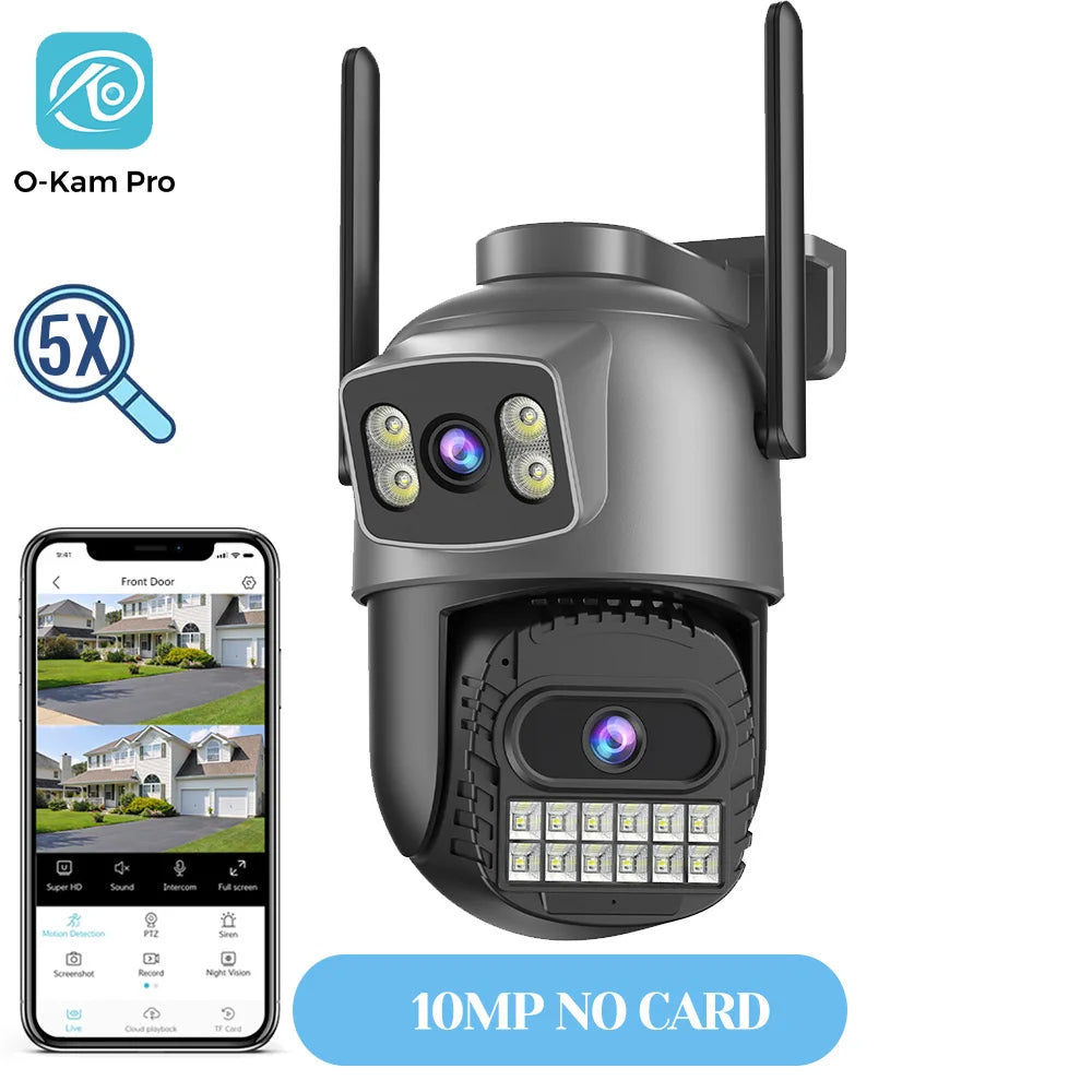 15MP PTZ IP Security Camera, 30x Optical Zoom Outdoor WiFi with Auto Tracking