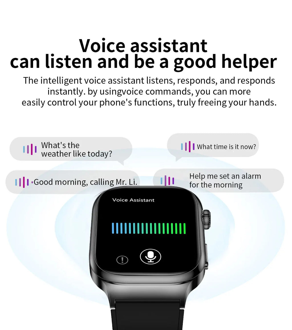 AMOLED Health Smartwatch with ECG, Blood Oxygen, Blood Pressure & Body Fat Tracking