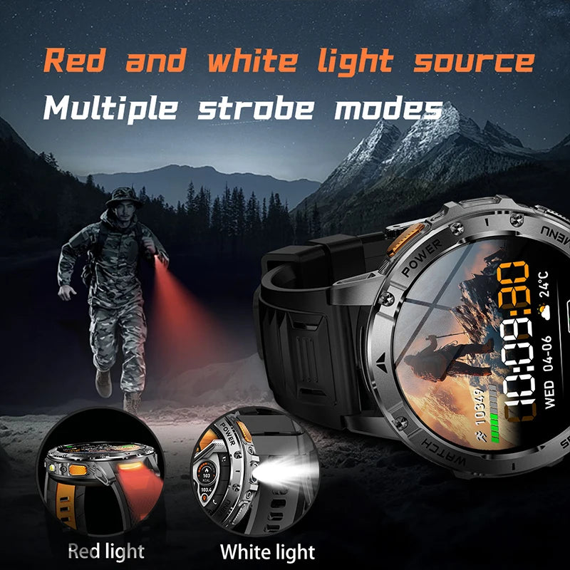 1.7-Inch IPS Smartwatch with Bluetooth Calls, SOS & 120+ Sports Modes