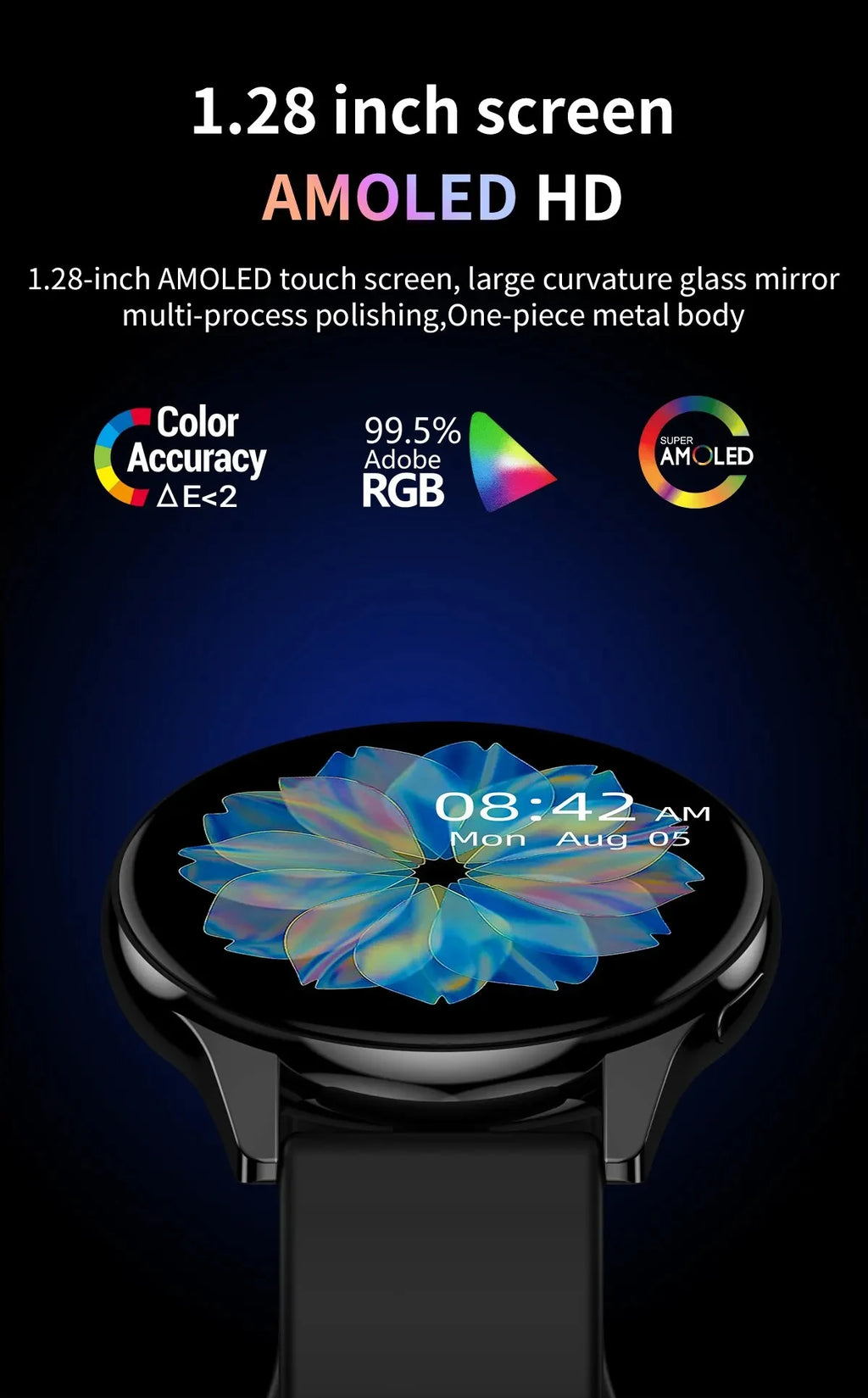 LIGE New Smart Watch 2025 Wireless Charging Smartwatch – Bluetooth Calls, Custom Watch Face, Fitness Bracelet