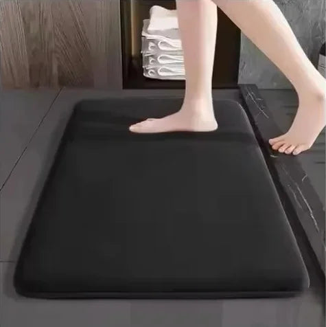 New Bathroom Anti Slip Floor Mat Soft Bathroom Mat Super Absorbent Quick Dry Bath Mat Thickened Flannel Fabric Non-Slip Door Mat