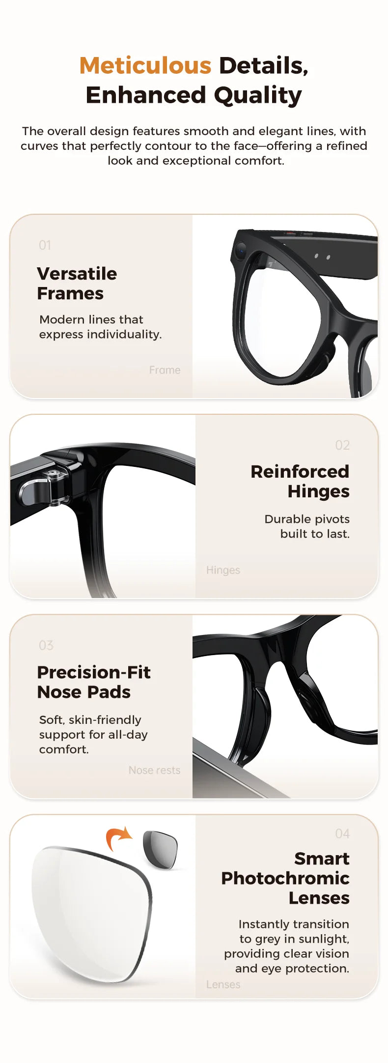 2026 Smart Glasses Women 3600mAh Power Bank 800W Camera 120+Languages Translation Recording Videos Music Player Call Glasses Men