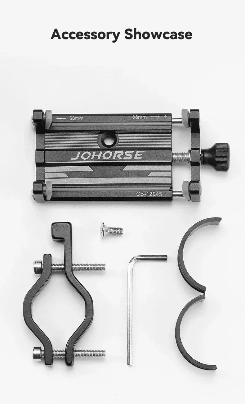 Soporte de teléfono para motocicleta, bicicleta eléctrica, teléfono inteligente, aleación de aluminio CNC, soporte de cuatro garras para bicicleta