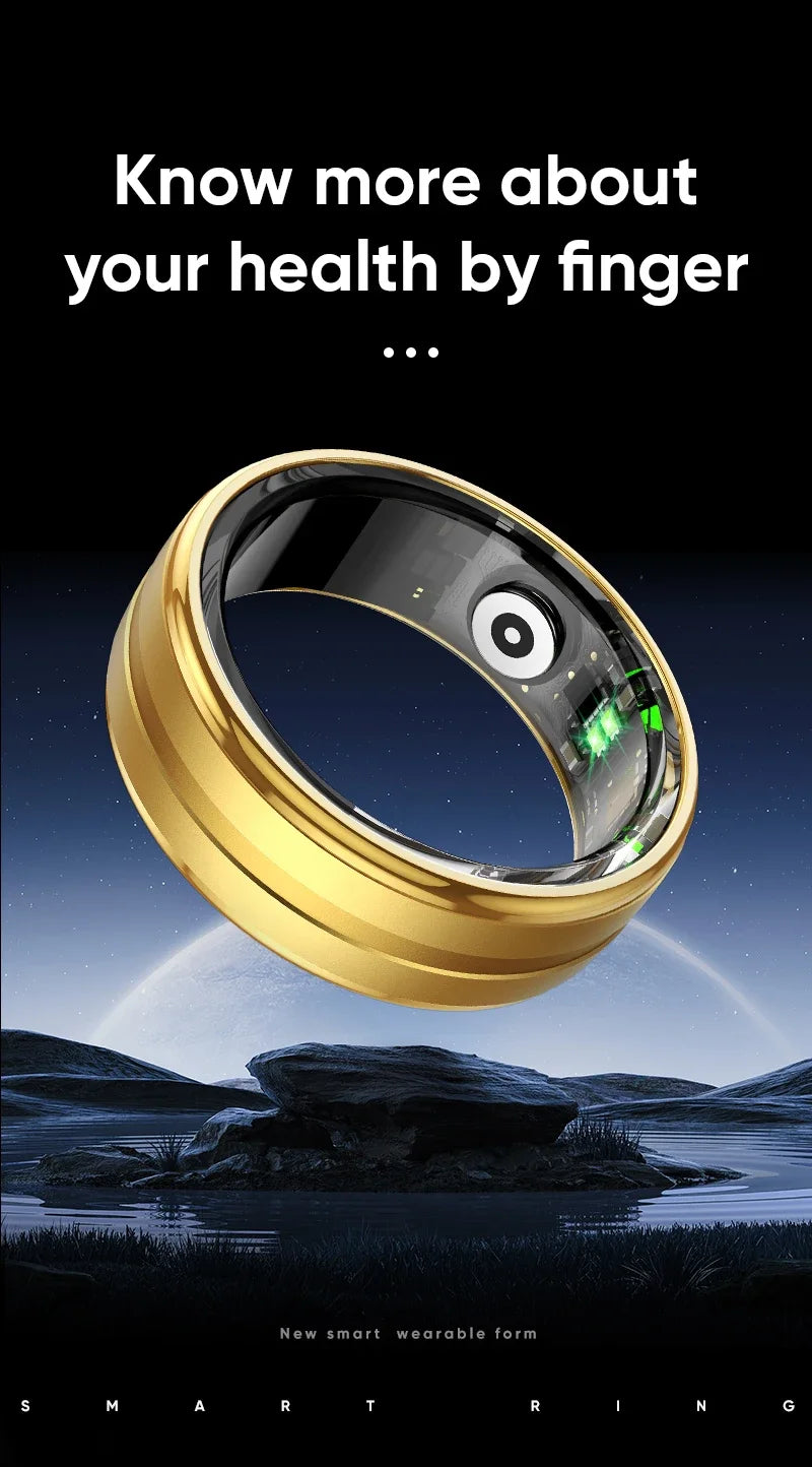 2026 R06 Smart Ring – IP68 Waterproof Health Monitor, Fitness Tracking, Multiple Sport Modes