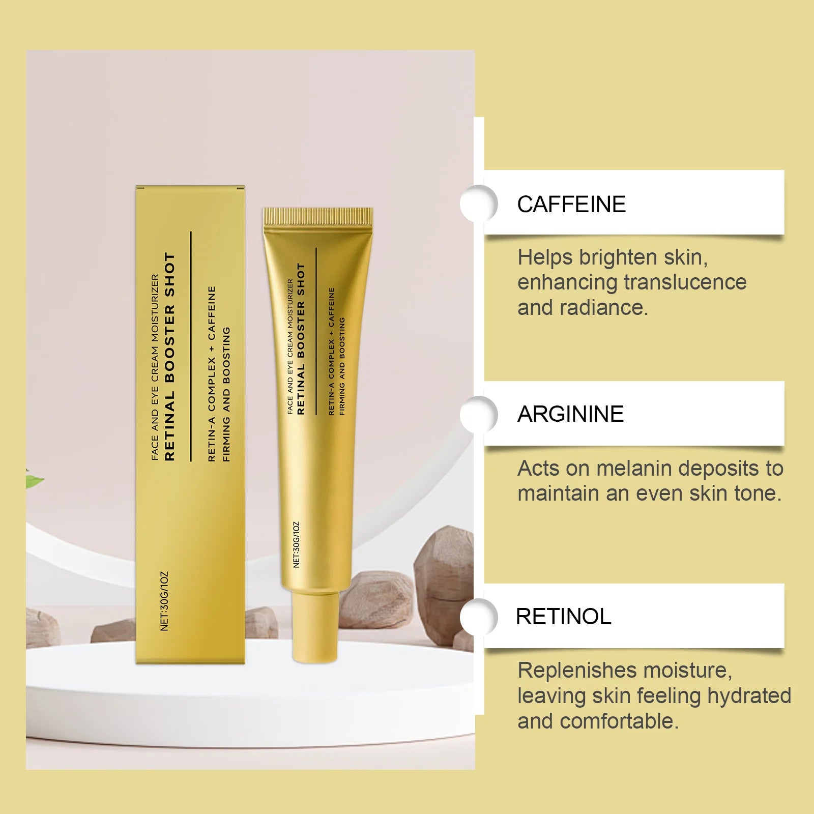 Retinol & Caffeine Firming Cream 30g