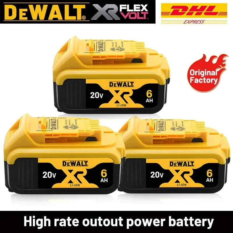 Original DEWALT 20V/60V Battery — DCB606 DCB609 DCB182 DCB205 DCB206 DCB209 | 18V 6Ah 9Ah