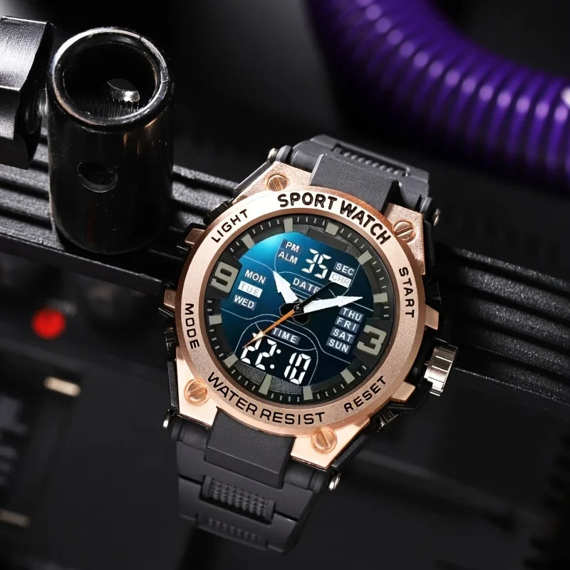 Men's Digital Sports Watch with Alarm, Date and Alloy Case for Outdoor Activities