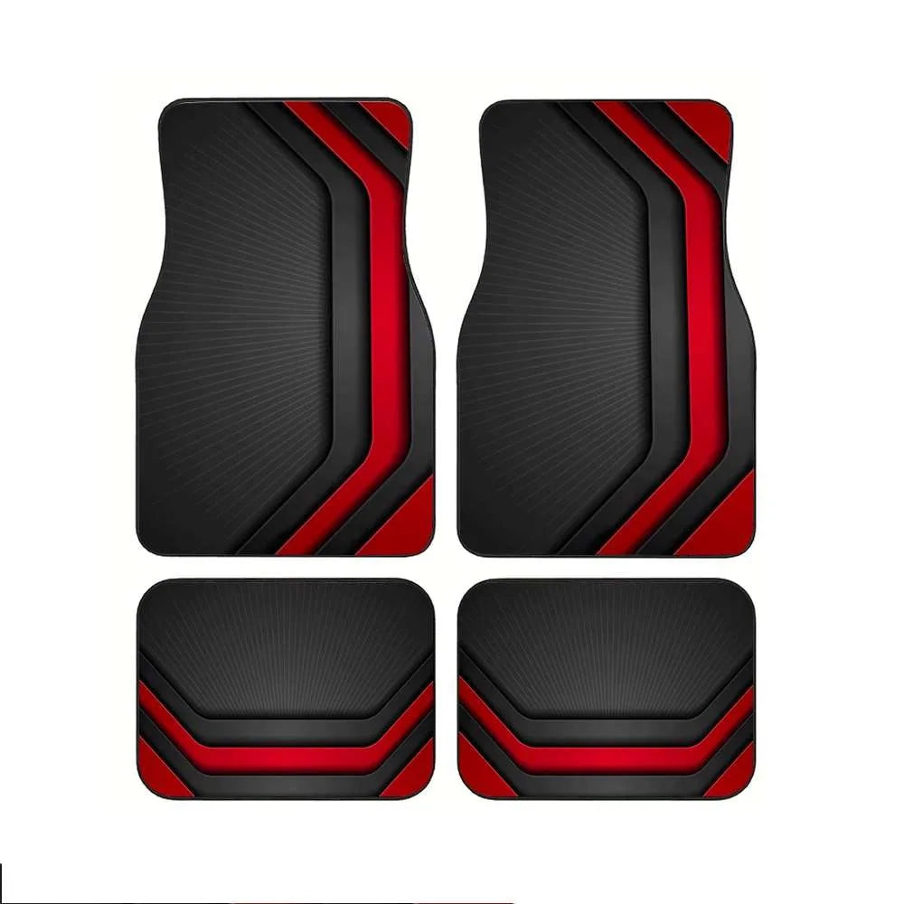 Personality Print Car Floor Mats 4pcs – Universal SUV/Truck/Car