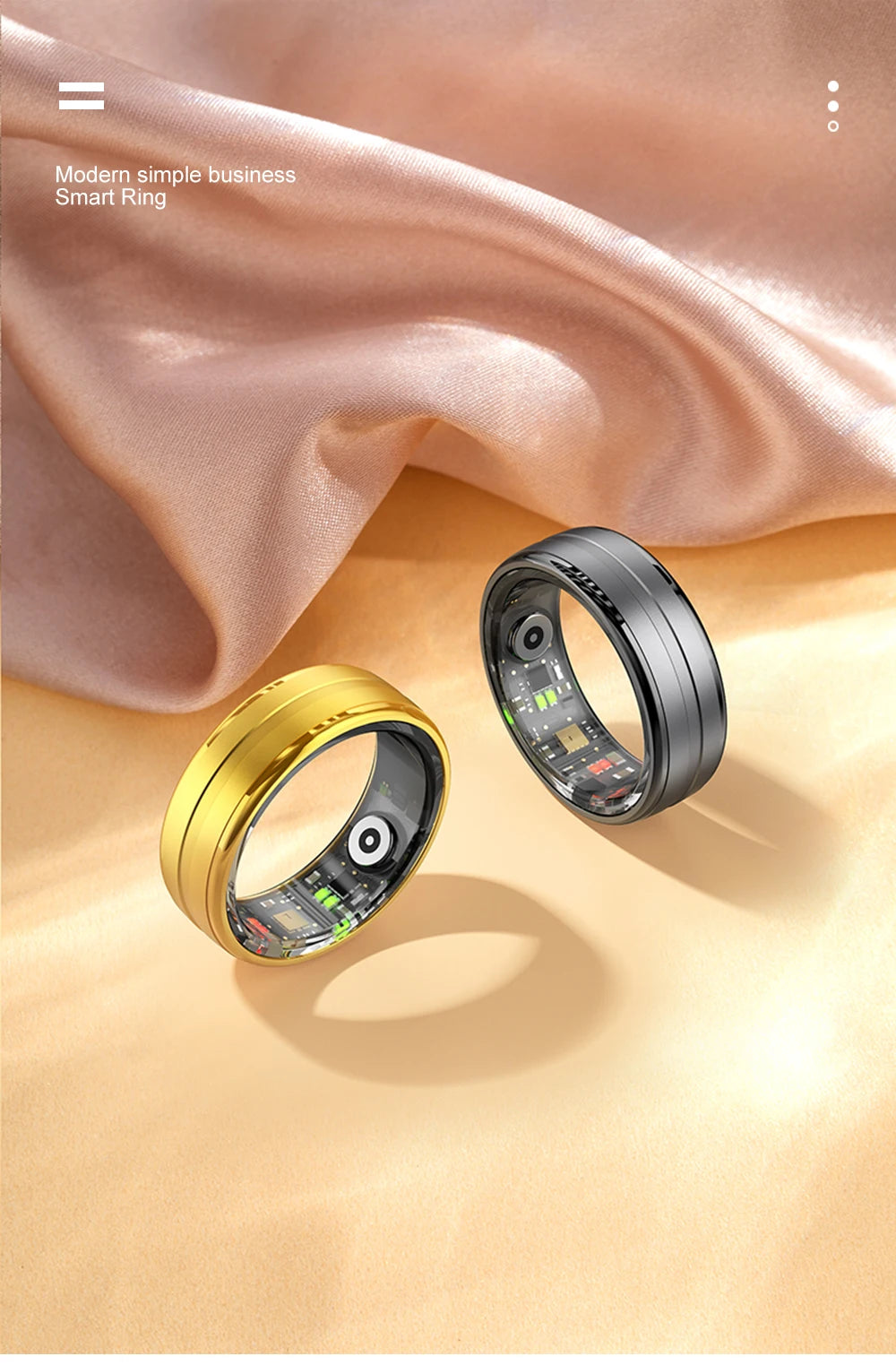 2026 R06 Smart Ring – IP68 Waterproof Health Monitor, Fitness Tracking, Multiple Sport Modes