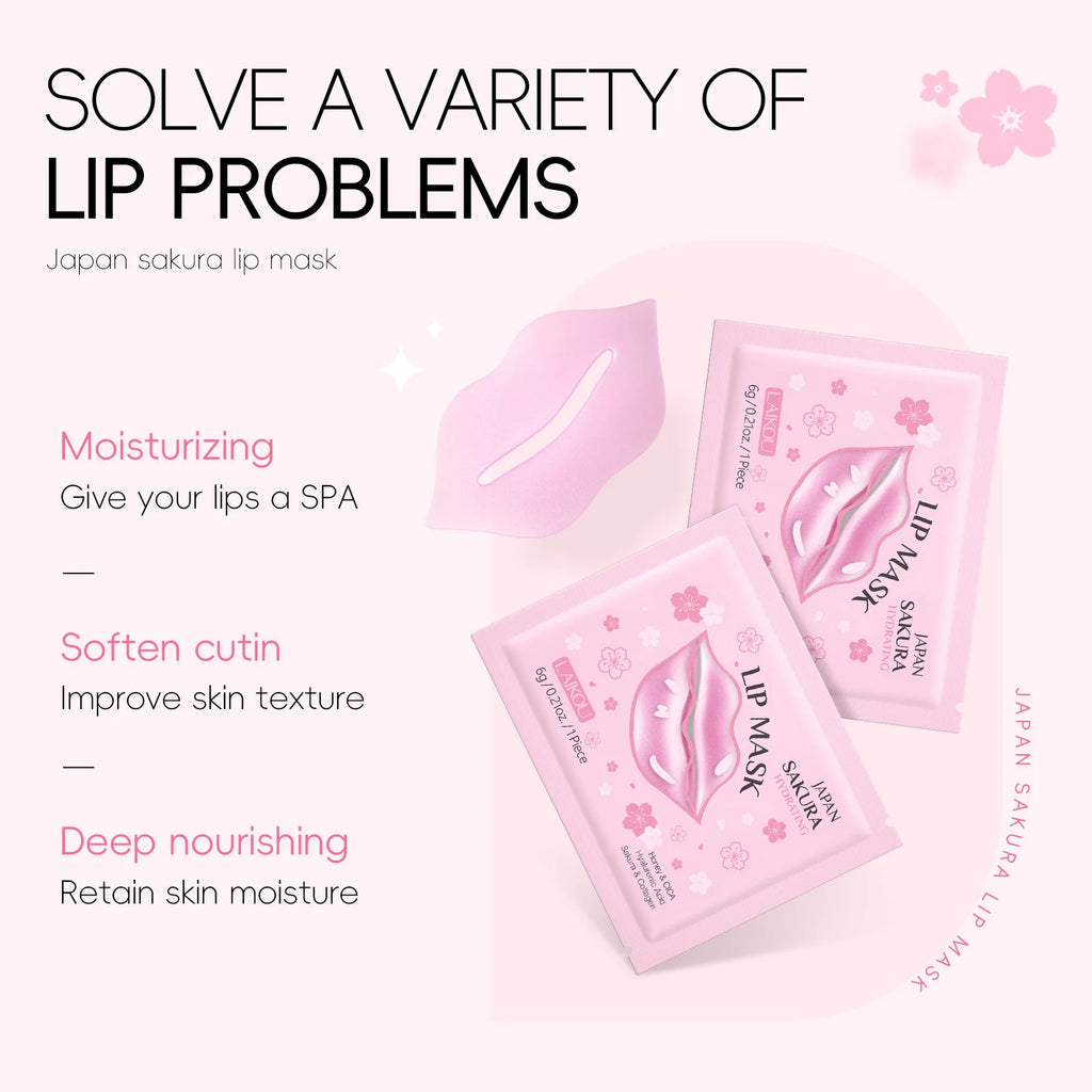Sakura Skin Care Set 24pcs – Eye & Lip Masks, Serum, Mud Masks, Cleanser, Toner, Essence & Cream