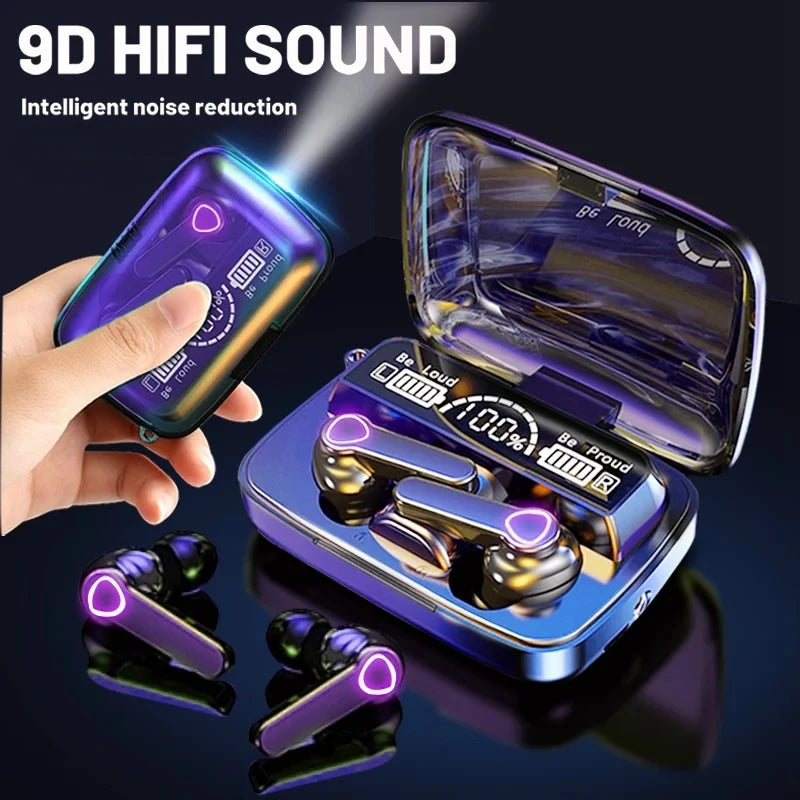 M19 Bluetooth Wireless In-Ear Headset with LED Display & Touch Control